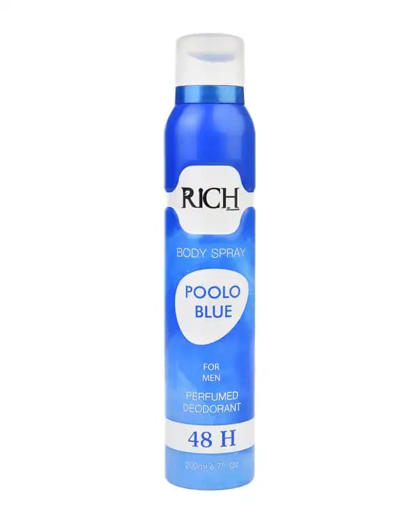 اسپری بدن مردانه Rich مدل POOLO BLUE