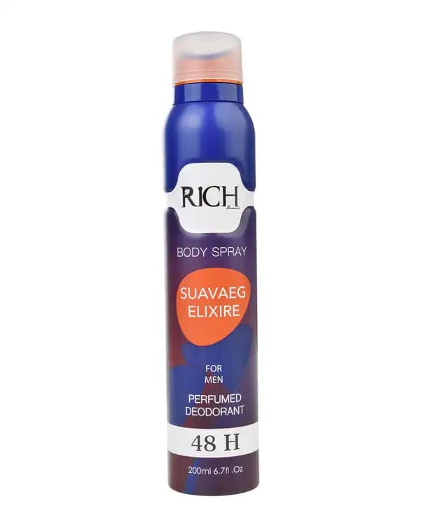 اسپری بدن مردانه Rich مدل SUAVAEG ELIXIRE