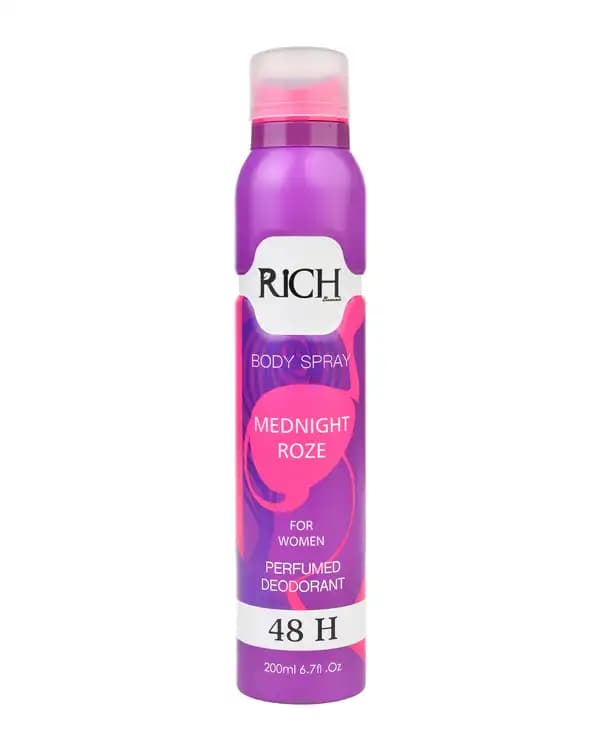 اسپری بدن زنانه Rich مدل MEDNIGHT ROZE