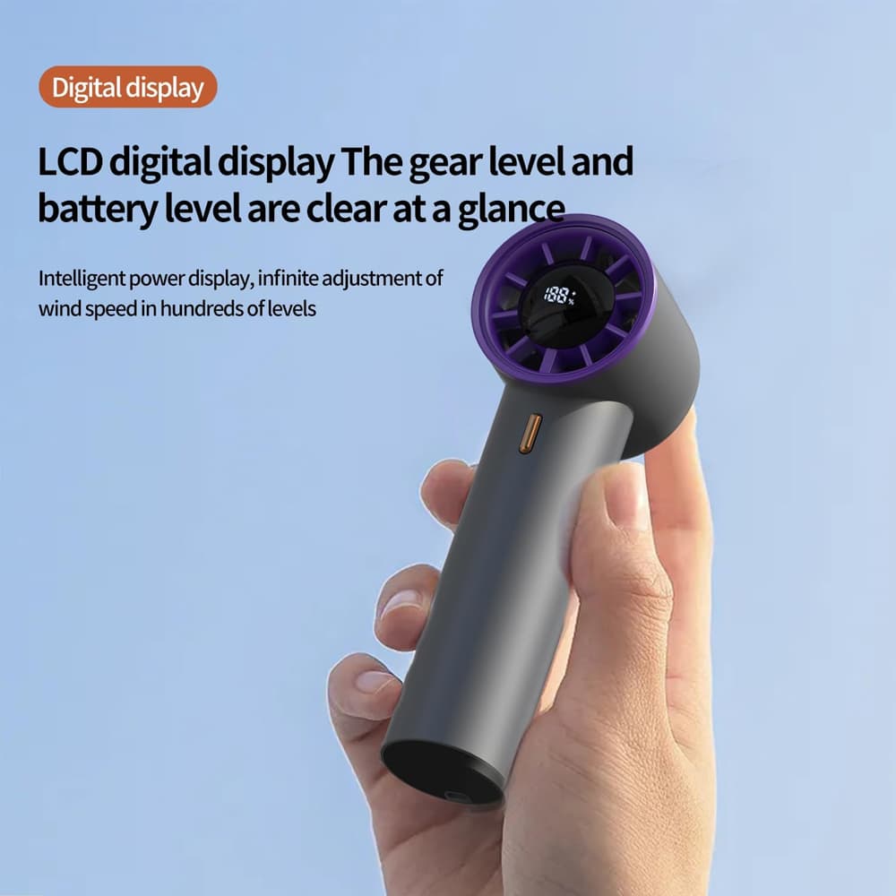 پنکه شارژی دستی مدل Handheld mini fan F368 — تصویر ۸