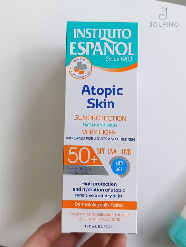 کرم ضدآفتاب پوست آتوپیک صورت و بدن Instituto Español SPF 50+ — تصویر ۲