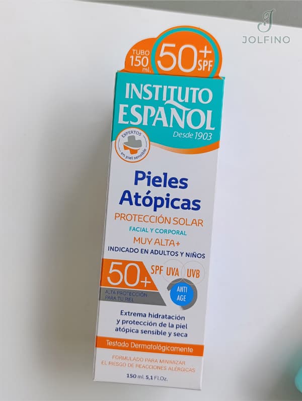 کرم ضدآفتاب پوست آتوپیک صورت و بدن Instituto Español SPF 50+ — تصویر ۳