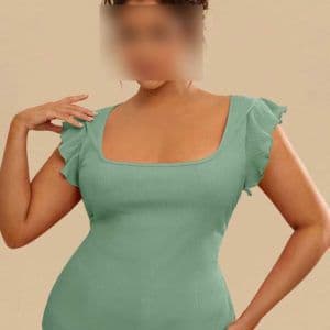 تیشرت یقه خشتی استین عروسکی ( پک 6 عددی ) — تصویر ۳