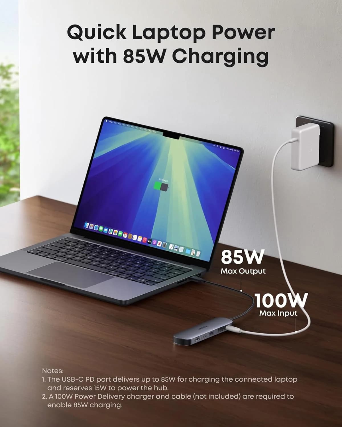 هاب USB-C انکر مدل A83D2، هفتکاره با HDMI 4K@60Hz و کارتخوان — تصویر ۴