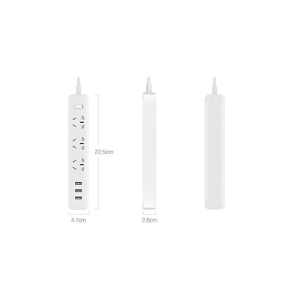 چندراهی برق شیائومی مدل Xiaomi Power Strip 2A1C Surge Protector 20W Fast Charging XMCXB01QM — تصویر ۵