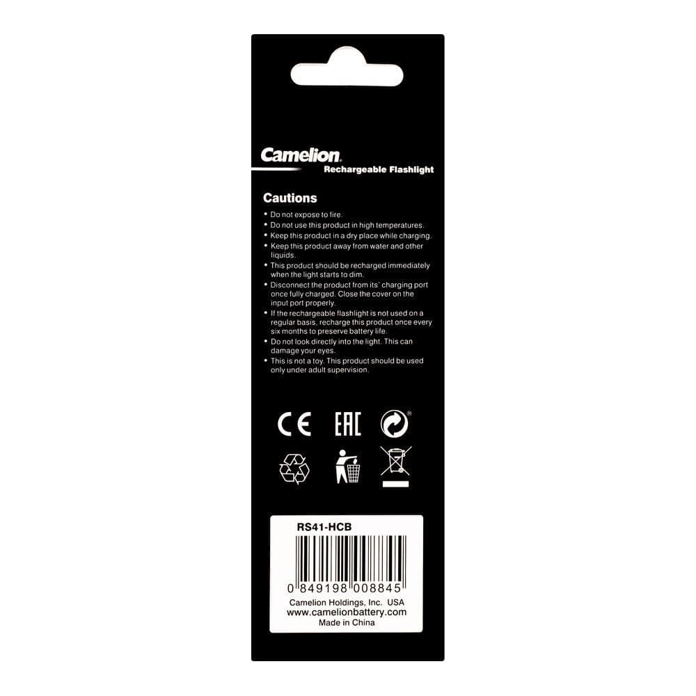 چراغ قوه کملیون Camelion Rechargeable Flashlight RS41-HCB — تصویر ۲