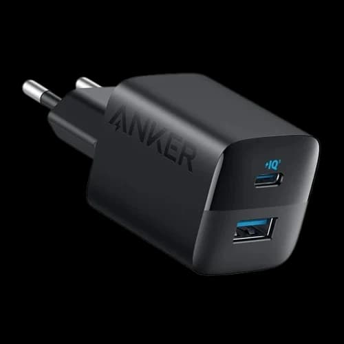 شارژر دیواری انکر ⁦Anker 323⁩ مدل ⁦A2331⁩، توان ۳۳ وات و دو پورت ⁦USB-C⁩ و ⁦USB-A⁩
