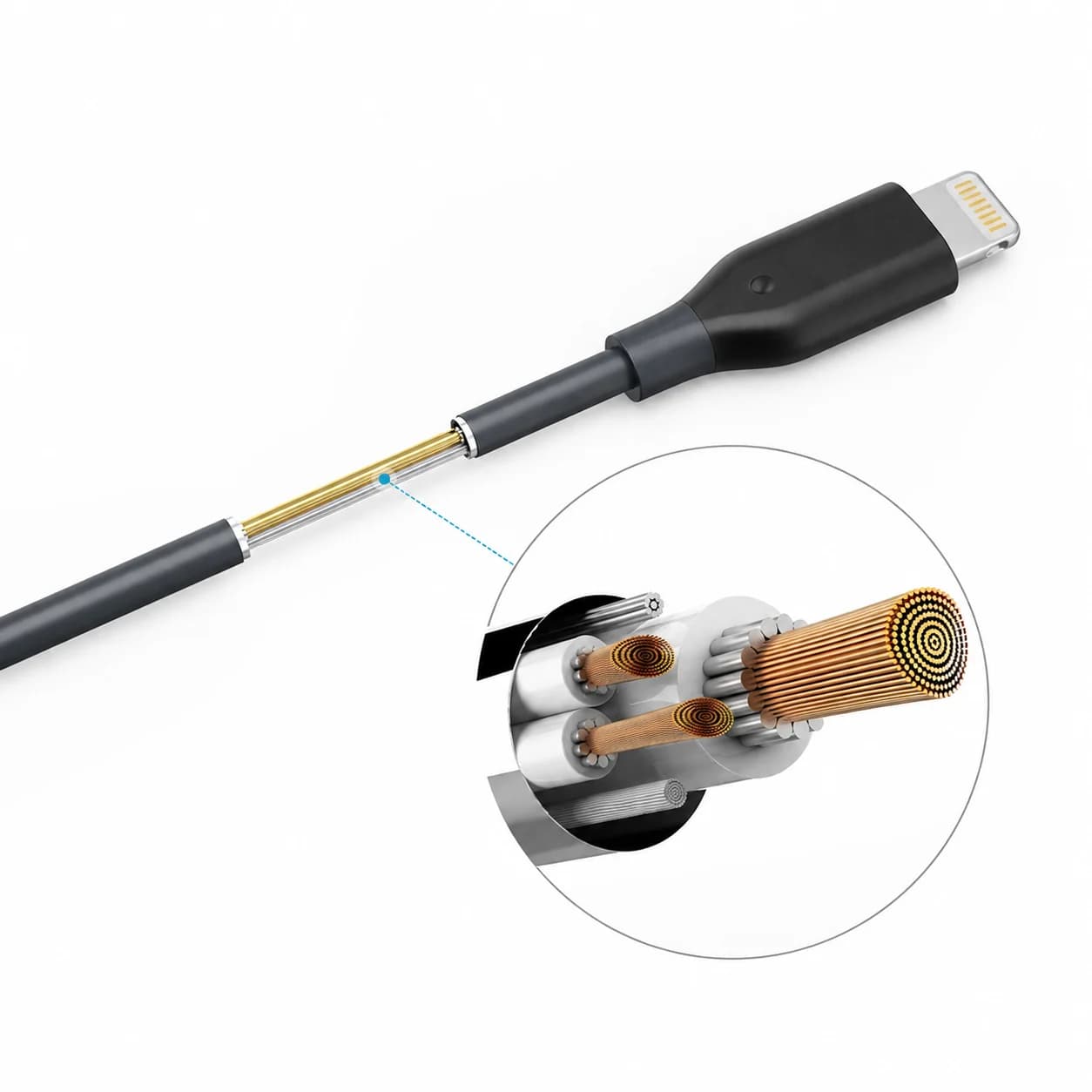 کابل انکر Anker PowerLine Select+ مدل A8012، USB-A به Lightning، طول ۹۰ سانتیمتر — تصویر ۴
