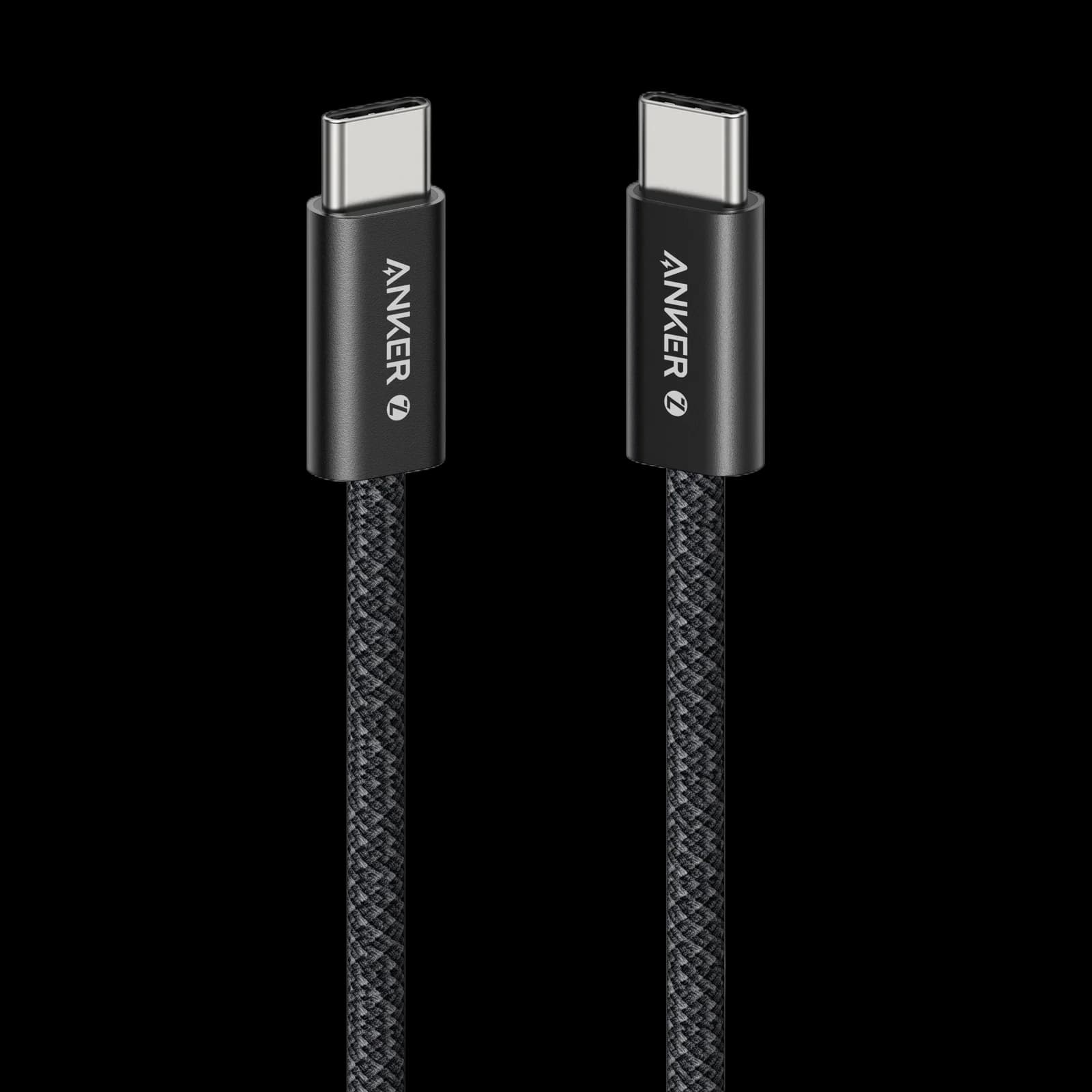 کابل انکر ⁦Anker Zolo⁩ مدل ⁦A8060⁩، دو سر ⁦USB-C⁩، توان ۲۴۰ وات و طول ۹۰ سانتی‌متر
