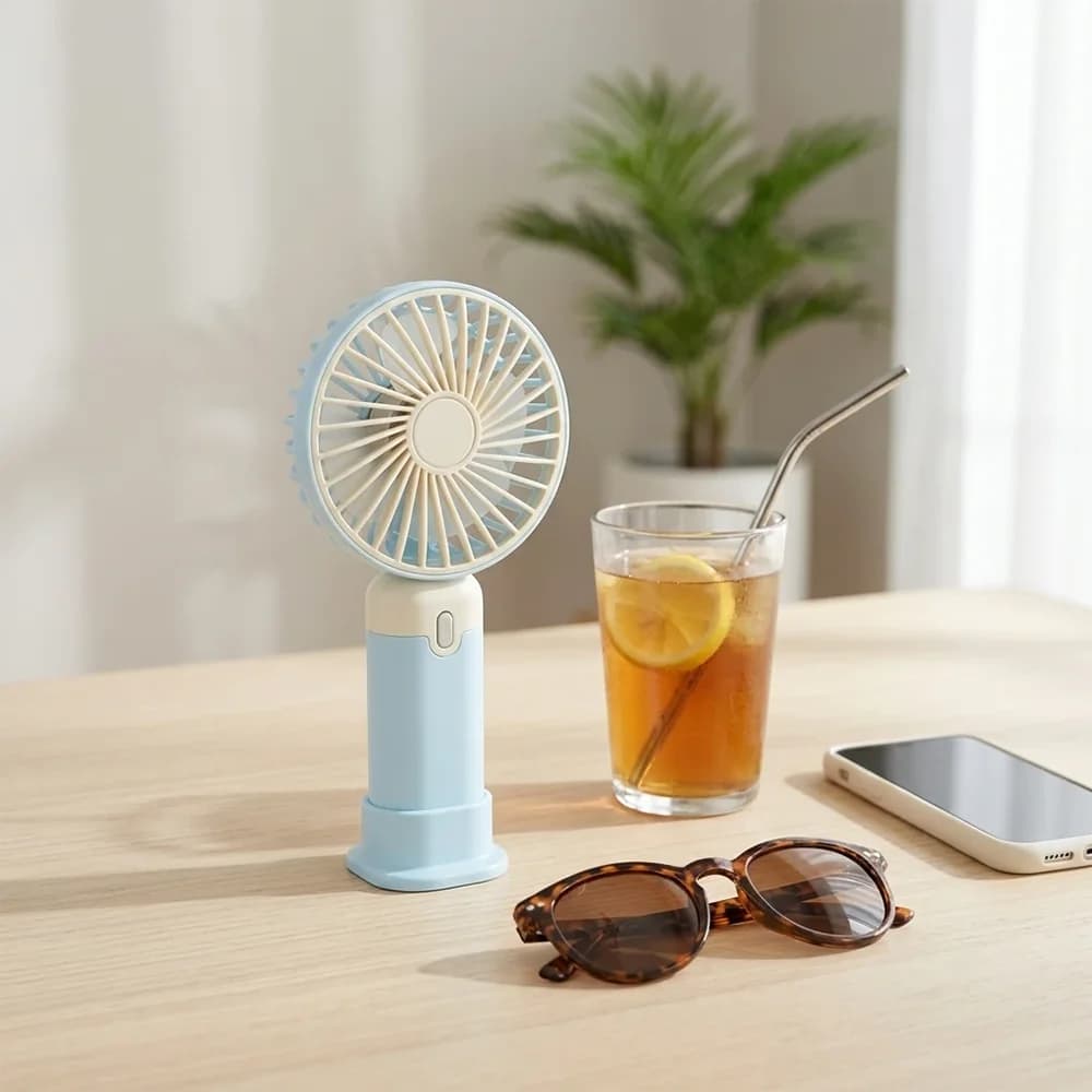پنکه دستی شارژی مدل Mini Fan Rechargeable — تصویر ۴