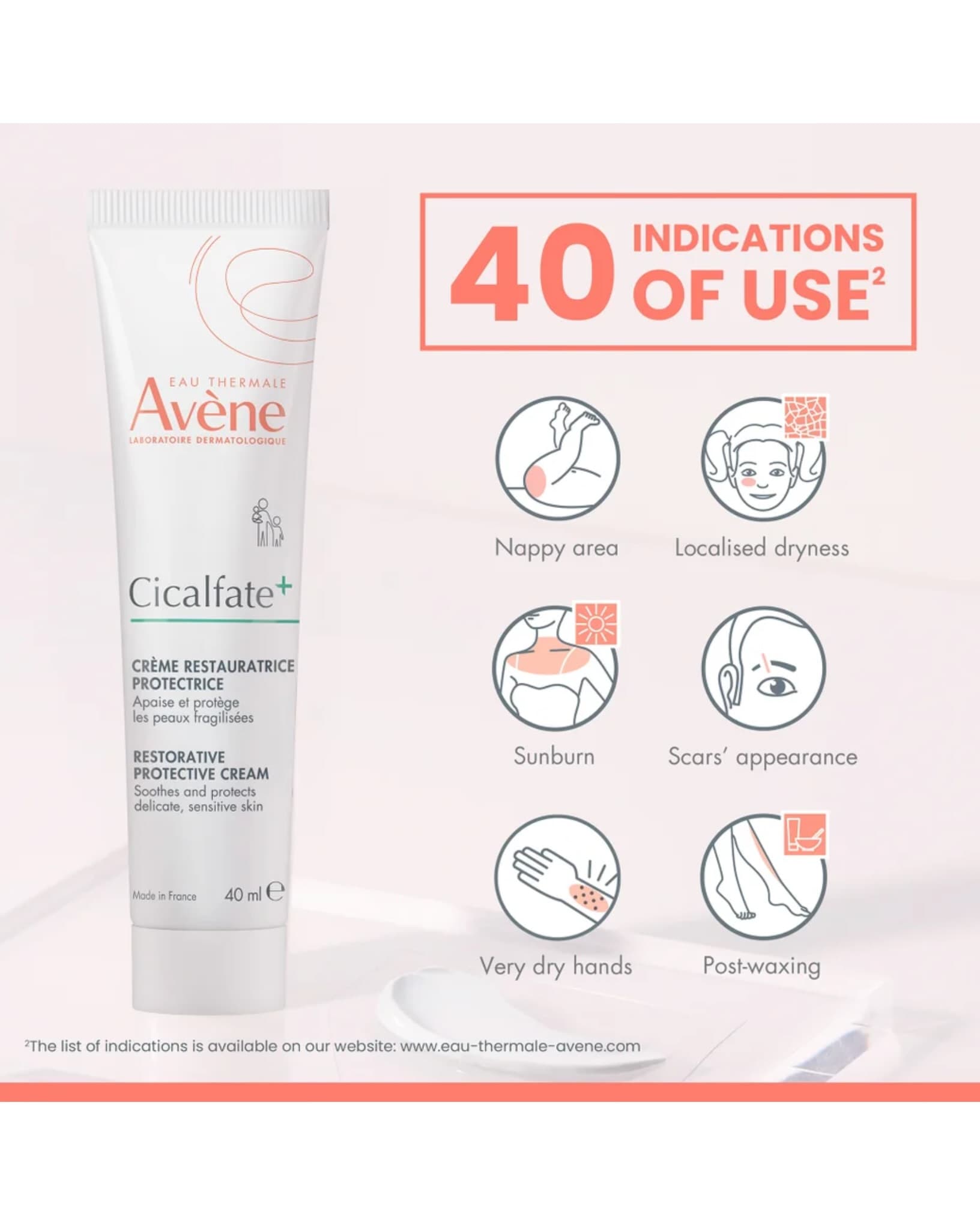 ترمیم کننده اون مدل سیکالیفت پلاس اورجینال- Avene-40ml — تصویر ۳