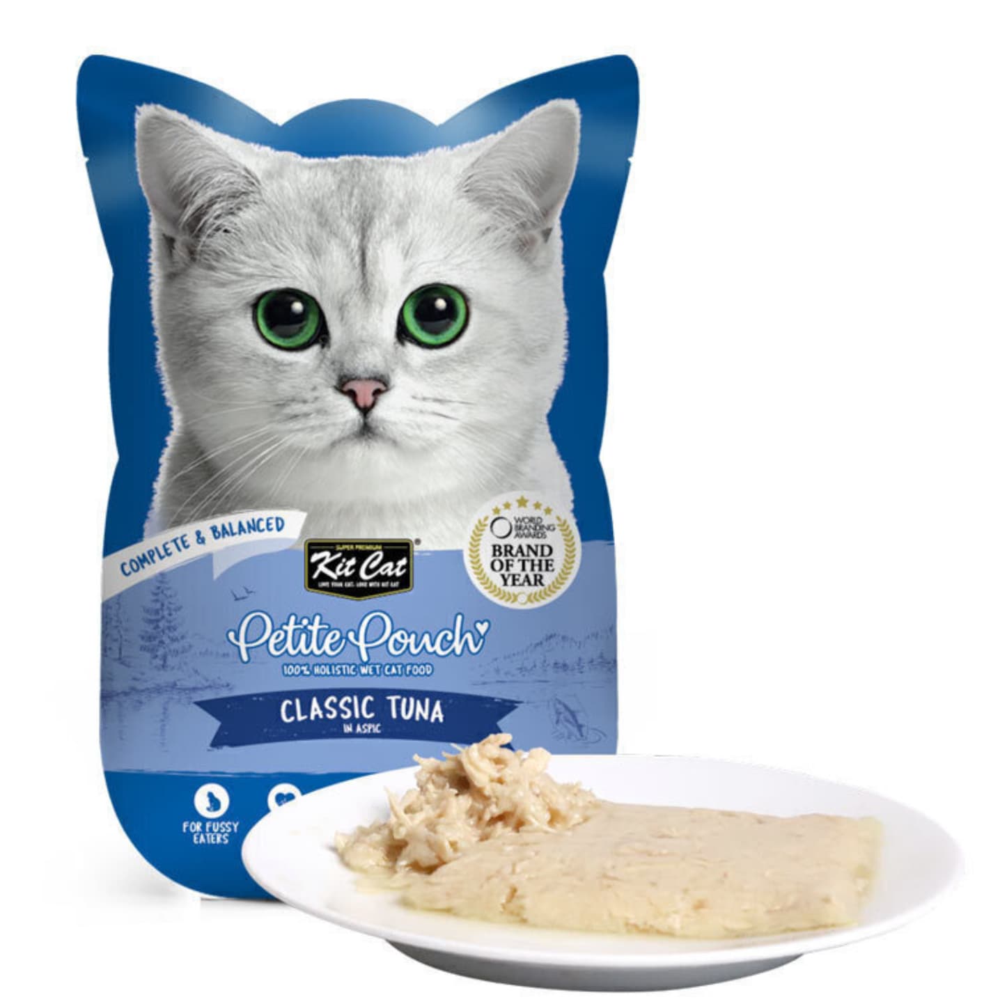 پوچ گربه کیت کت با طعم ماهی تن وزن 70 گرم kit cat cat pouch tuna