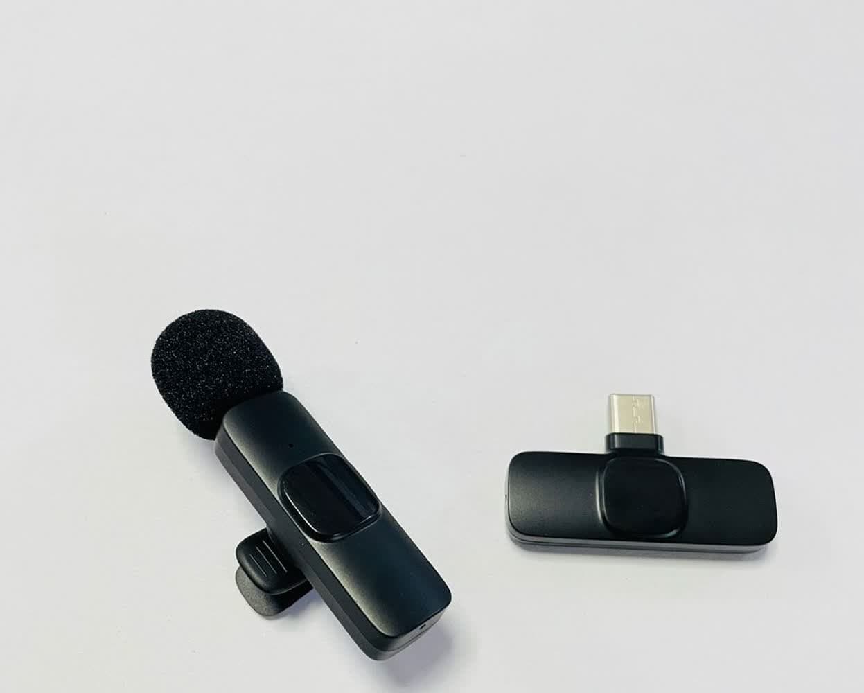 میکروفون یقه‌ای بی‌سیم تایپ C مدل K8 — تصویر ۴