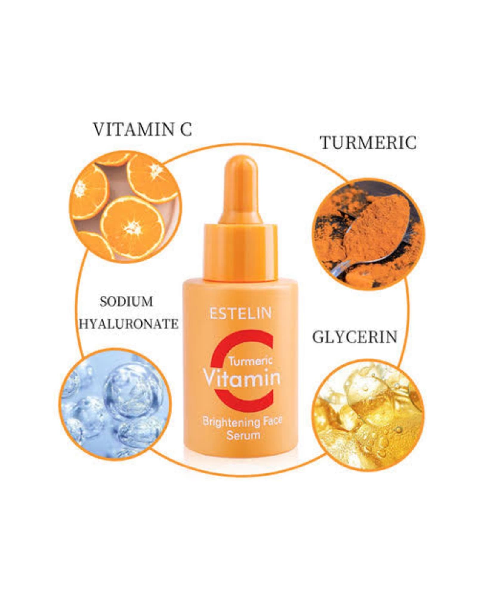 سرم ضدلک‌ و روشن کننده ویتامین سی استلین-Estelin Vitamine C — تصویر ۳