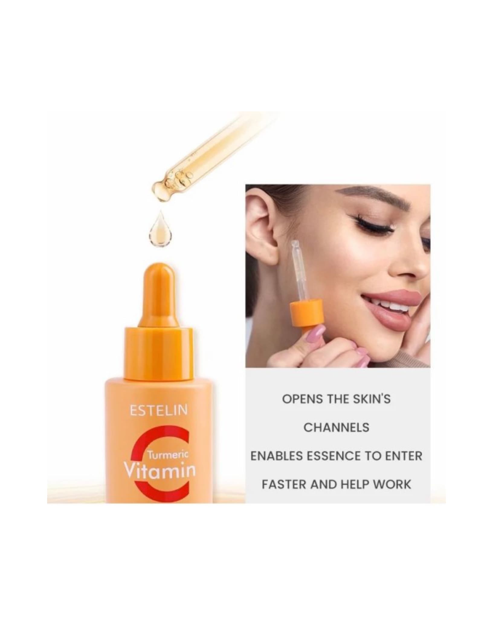 سرم ضدلک‌ و روشن کننده ویتامین سی استلین-Estelin Vitamine C — تصویر ۵