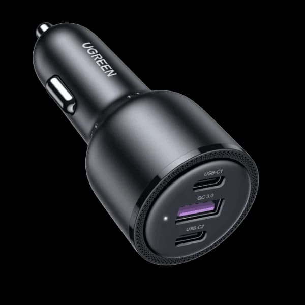 شارژر فندکی ۶۹ وات یوگرین با دو USB-C و یک USB-A مدل CD239 کد 20467