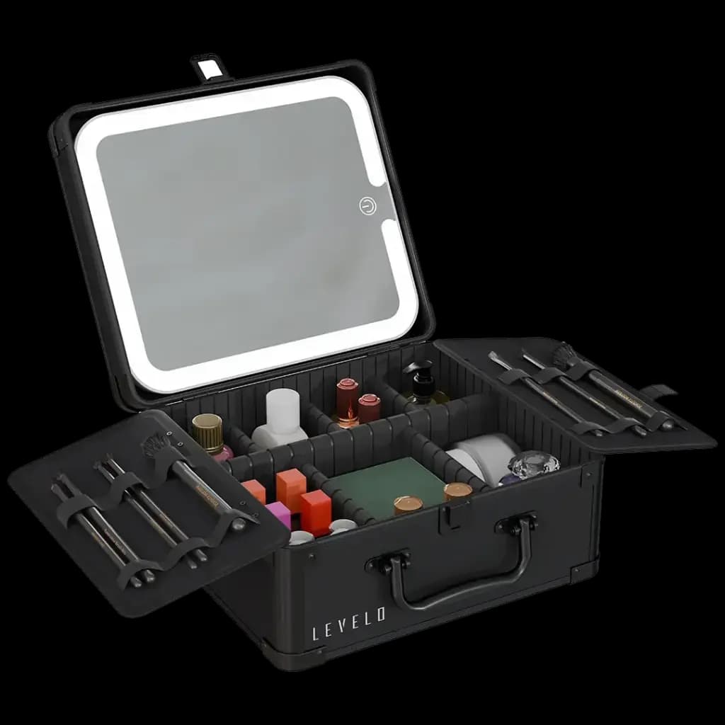 نظم دهنده لوازم آرایش آینه‌دار Elite Makeup Box Organizer مدل LVLELITEMUOBK