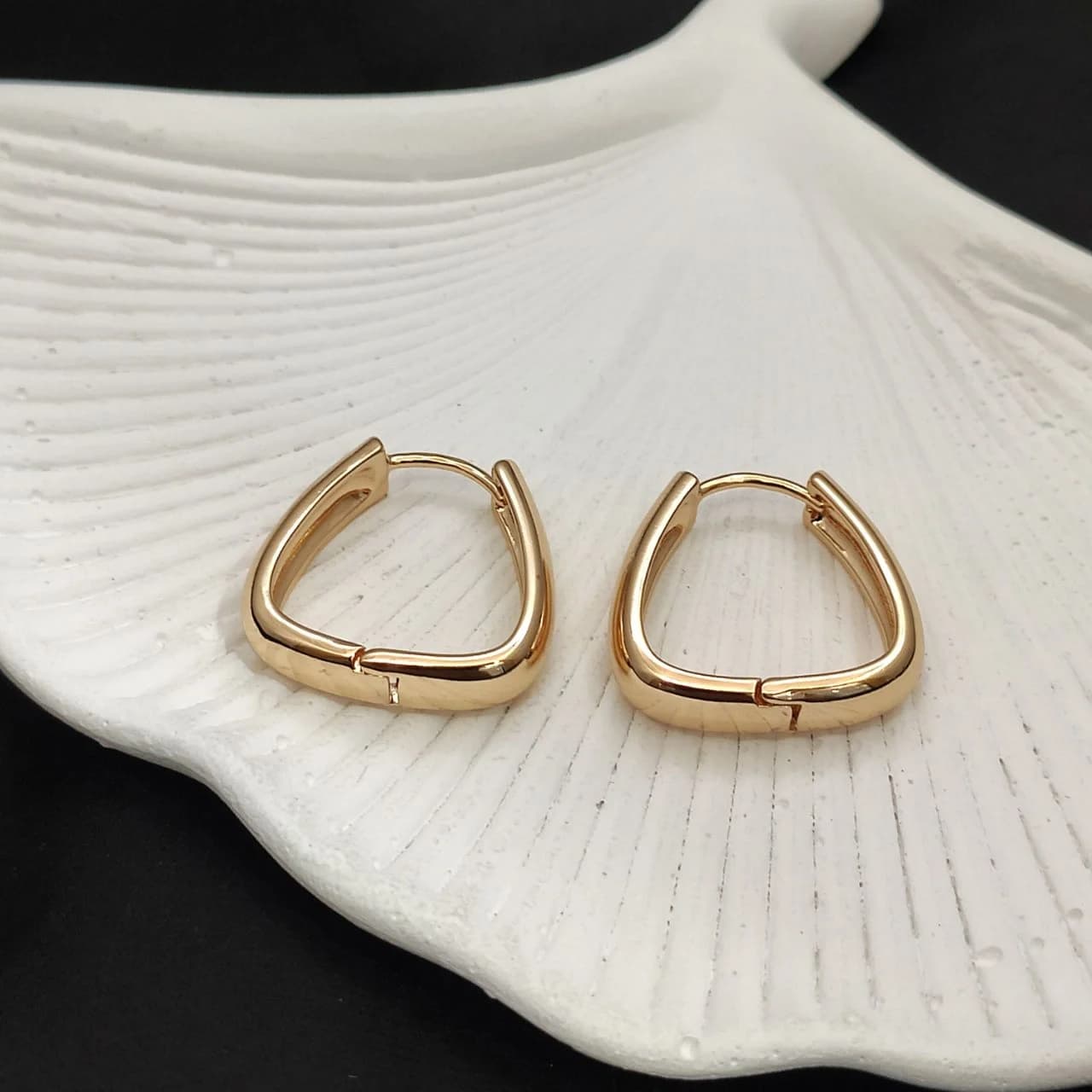 گوشواره حلقه ای ژوپینگ اصل طرح طلا کد 10230
