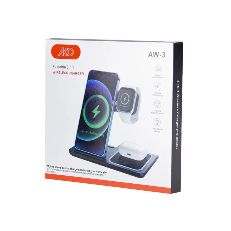 شارژر بی سیم آکو مدل AW-3 — تصویر ۲