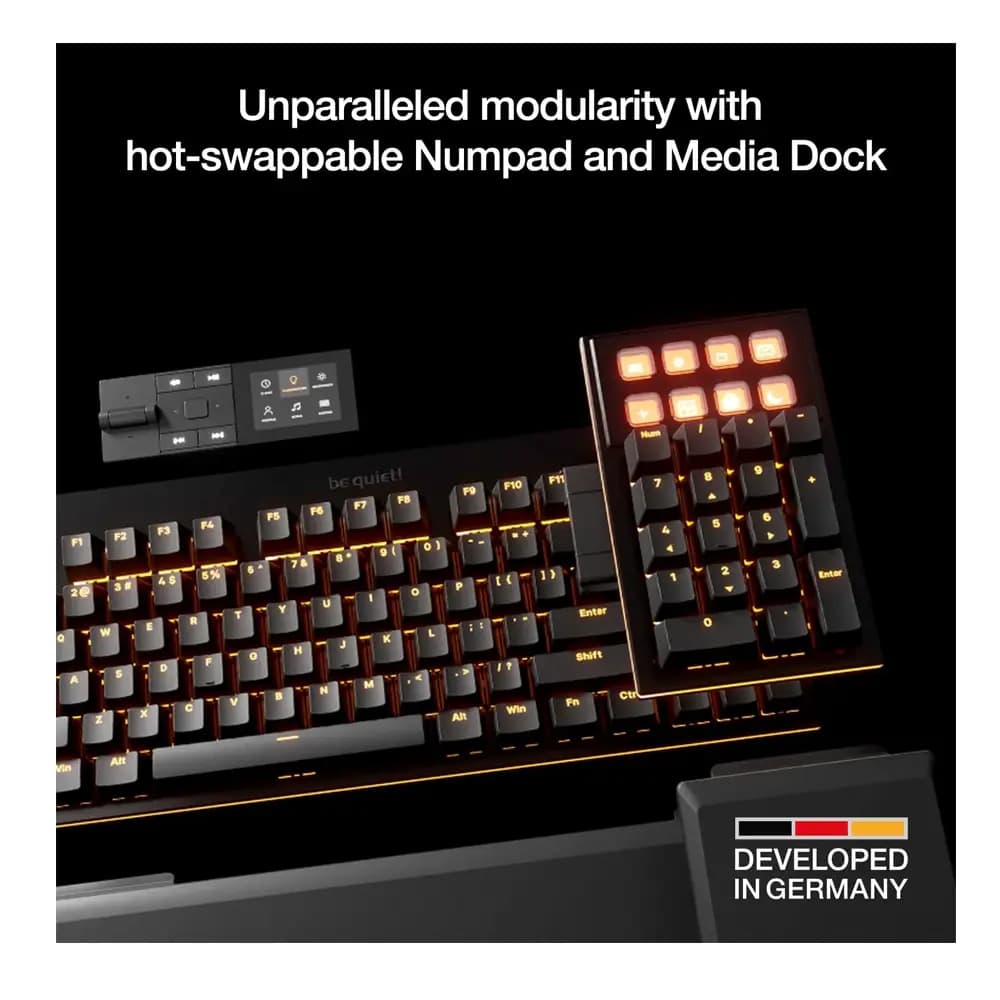 کیبورد گیمینگ مکانیکال سایلنت مدل Be quiet Dark Mount Silent Tactile Mechanical Keyboard — تصویر ۲