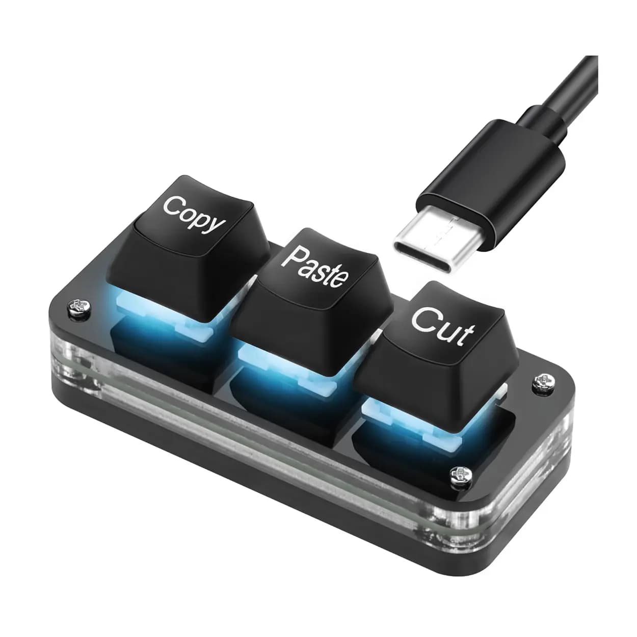 کیبرد 3 دکمه میان بر مدل KOWVOWZ mini 3 Macro