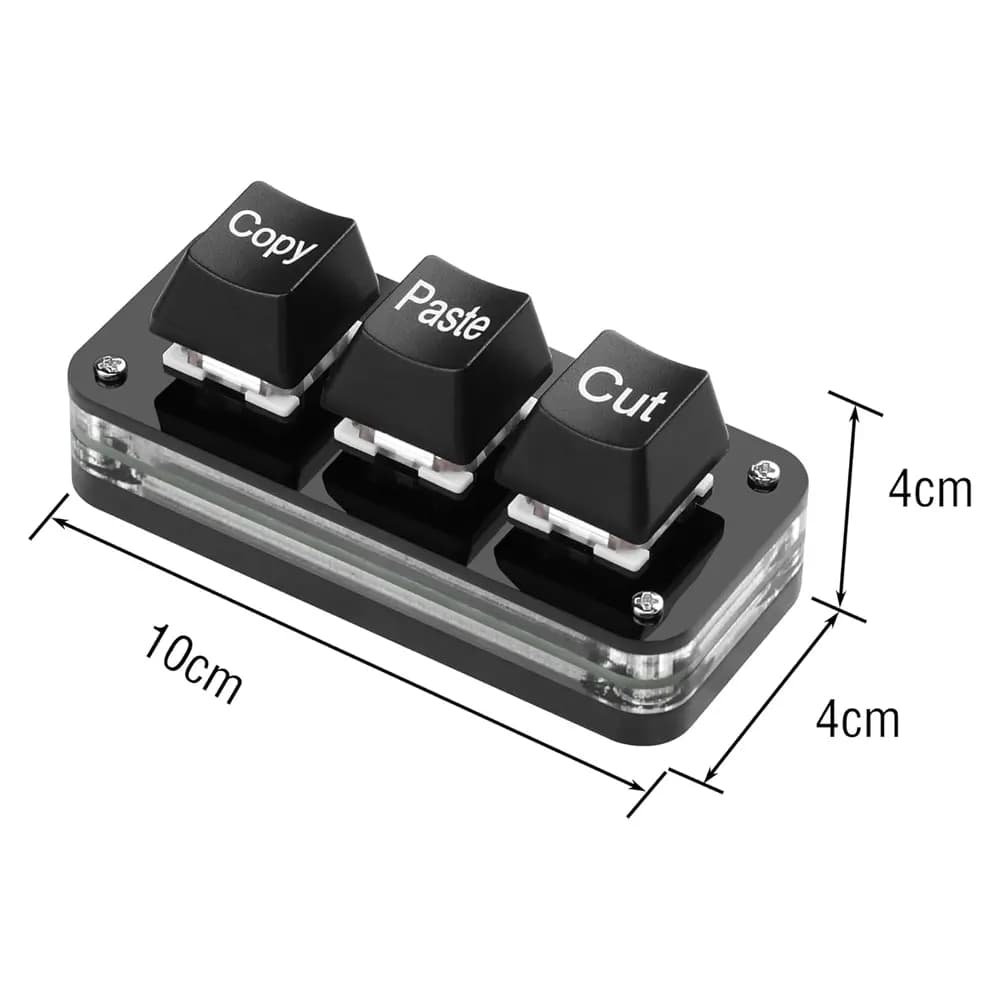 کیبرد 3 دکمه میان بر مدل KOWVOWZ mini 3 Macro — تصویر ۲