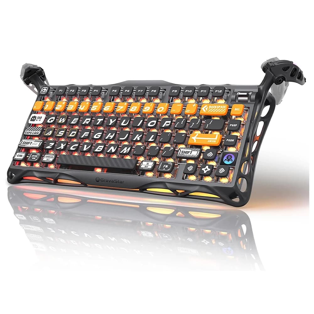 کیبورد بی سیم گیمینگ گراوااستار مدل Mercury K1 Pro Wireless Mechanical Gaming Keyboard-Cyberflare