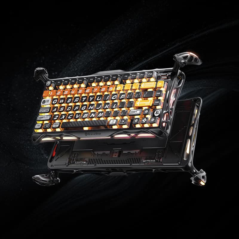 کیبورد بی سیم گیمینگ گراوااستار مدل Mercury K1 Pro Wireless Mechanical Gaming Keyboard-Cyberflare — تصویر ۵