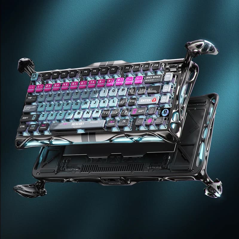 کیبورد گیمینگ گراوااستار مدل Mercury V75 Pro Hall Effect Magnetic Gaming Keyboard-Cyberpunk — تصویر ۲