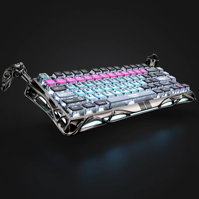 کیبورد گیمینگ گراوااستار مدل Mercury V75 Pro Hall Effect Magnetic Gaming Keyboard-Cyberpunk — تصویر ۸