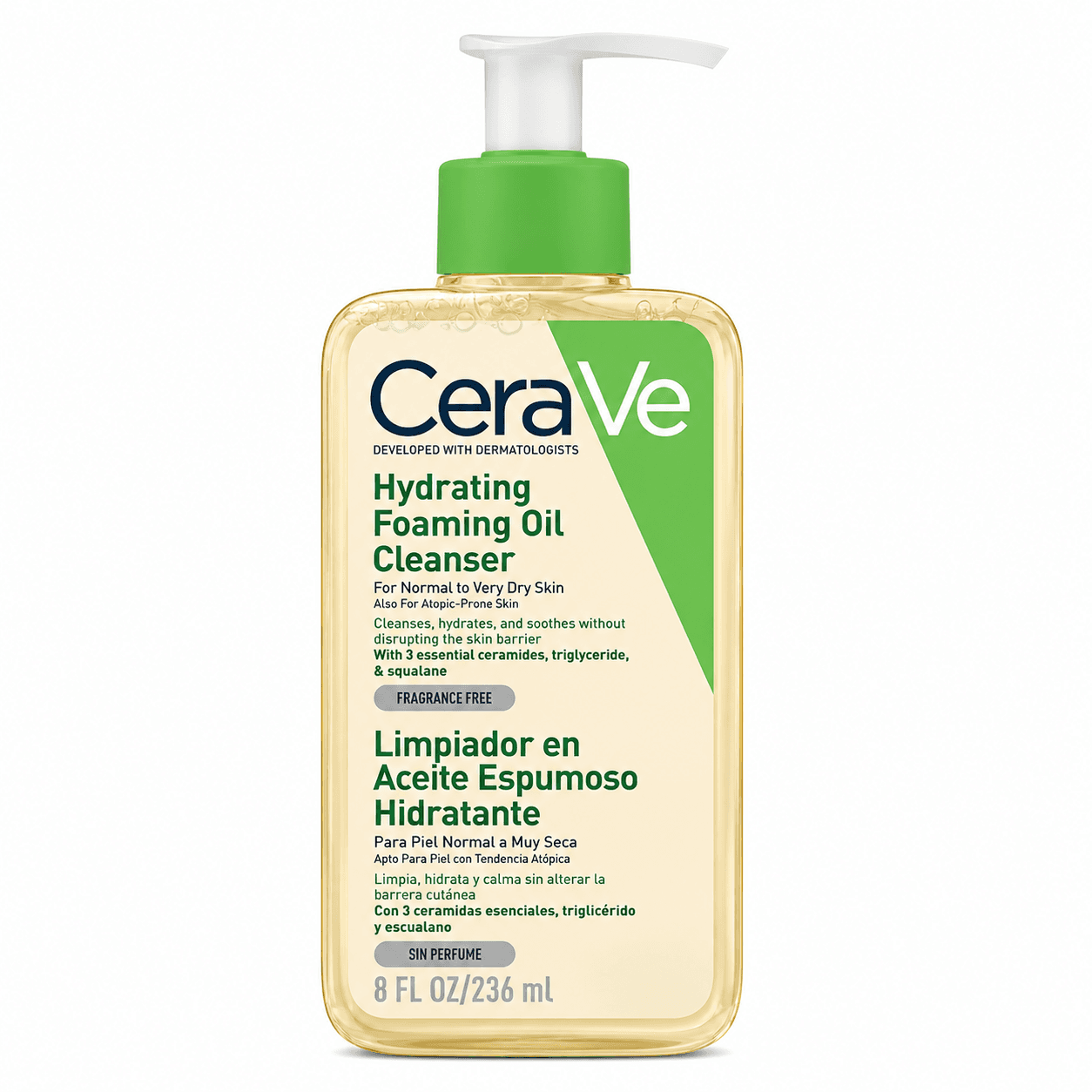 فوم شست‌وشوی روغنی آبرسان سراوی Hydrating Foaming Oil Cleanser