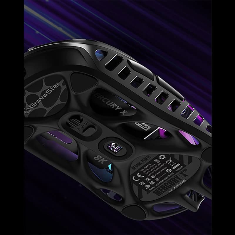 موس گیمینگ گراوااستار مدل Gravastar Mercury X Pro Neon Graffiti — تصویر ۵