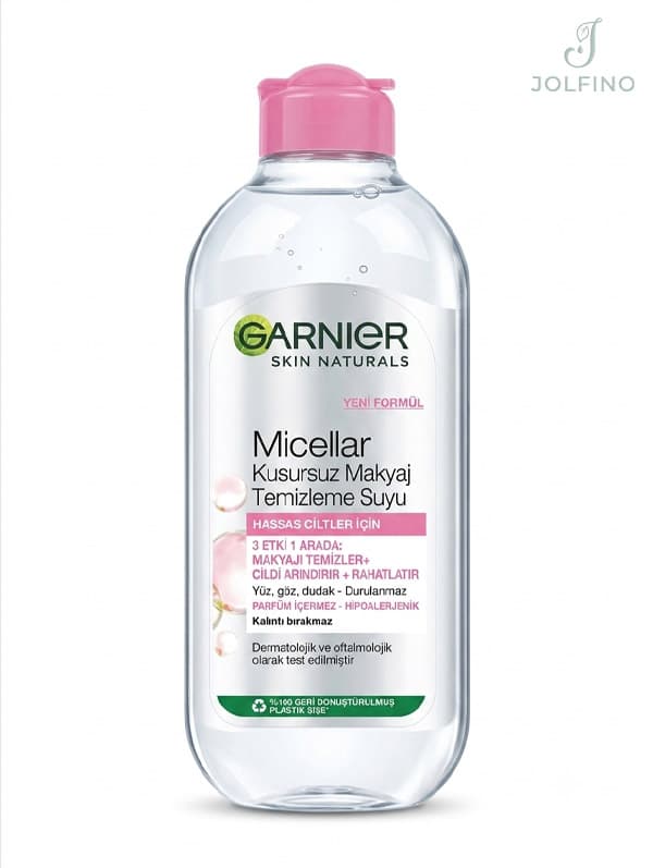 میسلار واتر پاک کننده آرایش گارنیه (Garnier) صورتی پوست‌های حساس ۴۰۰ میل