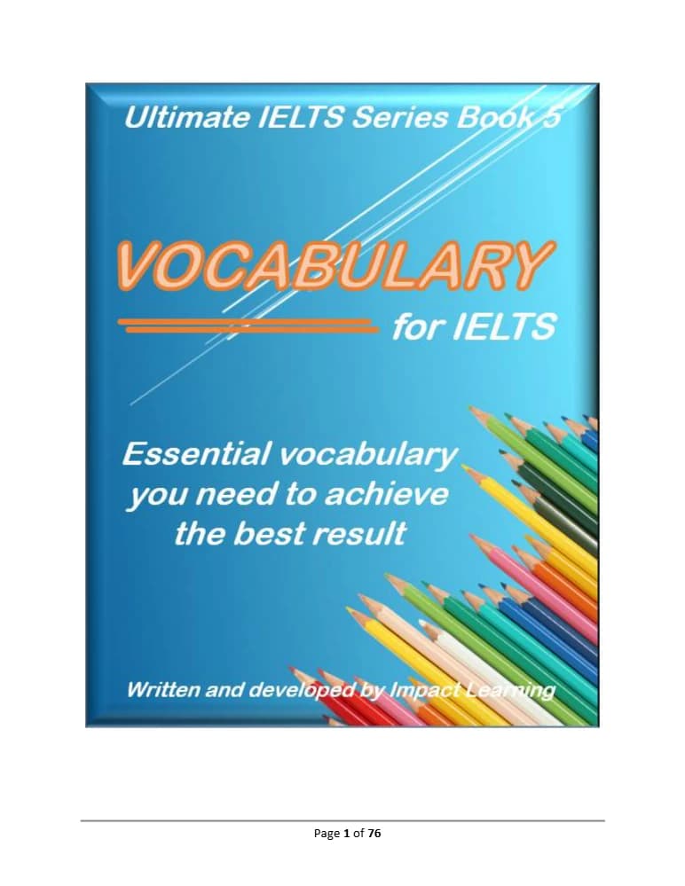 کتاب Ultimate IELTS Vocabulary (واژگان جامع آیلتس) نسخه انگلیسی PDF
