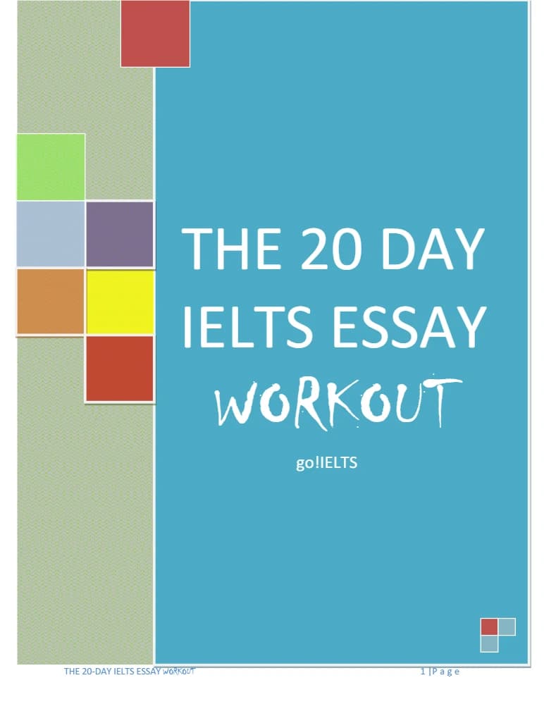 کتاب The 20-Day IELTS Essay Challenge (چالش ۲۰ روزه مقاله‌نویسی آیلتس) نسخه انگلیسی PDF