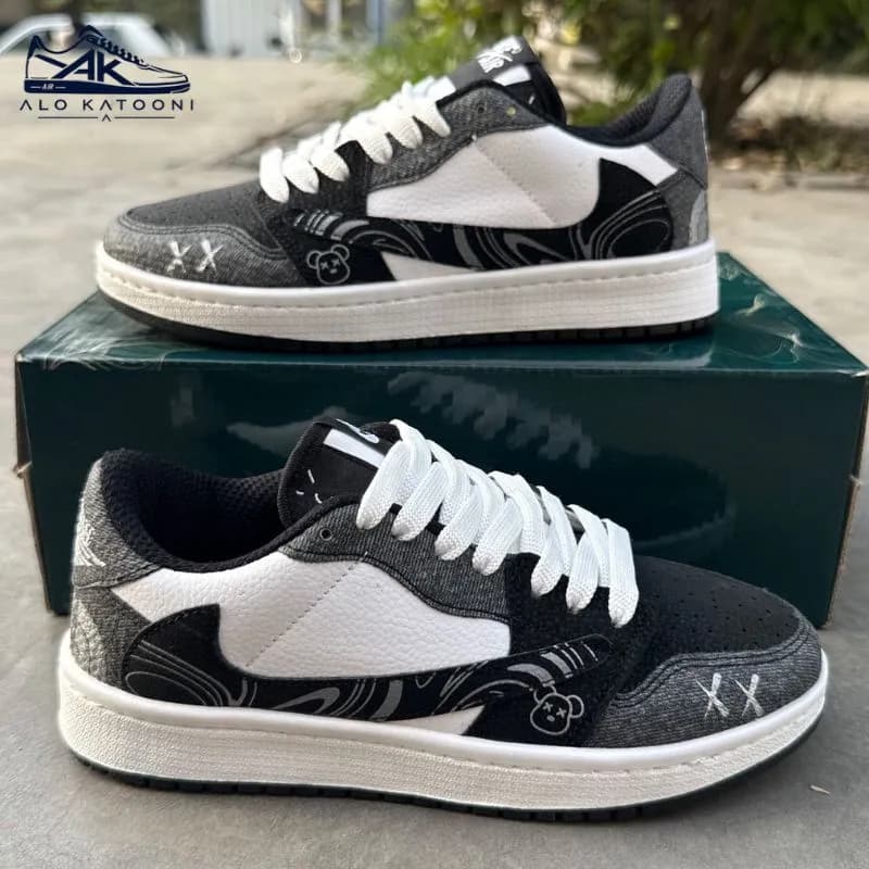 کتونی نورث فیس ذغالی کد K1037 — تصویر ۳