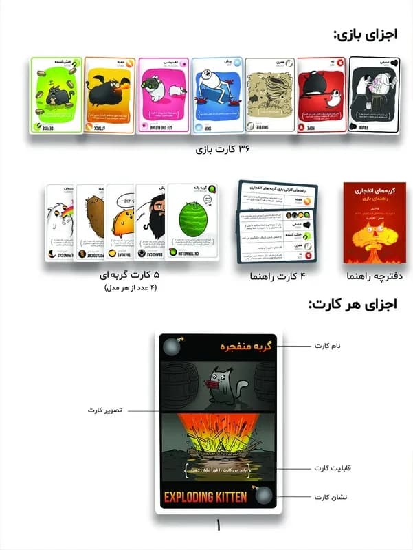 بازی فکری گربه‌های انفجاری Exploding Kittens — تصویر ۲