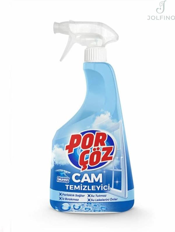 شیشه پاککن پورچوز Porçöz Cam Temizleyici با رایحه اقیانوس حجم 500 میل