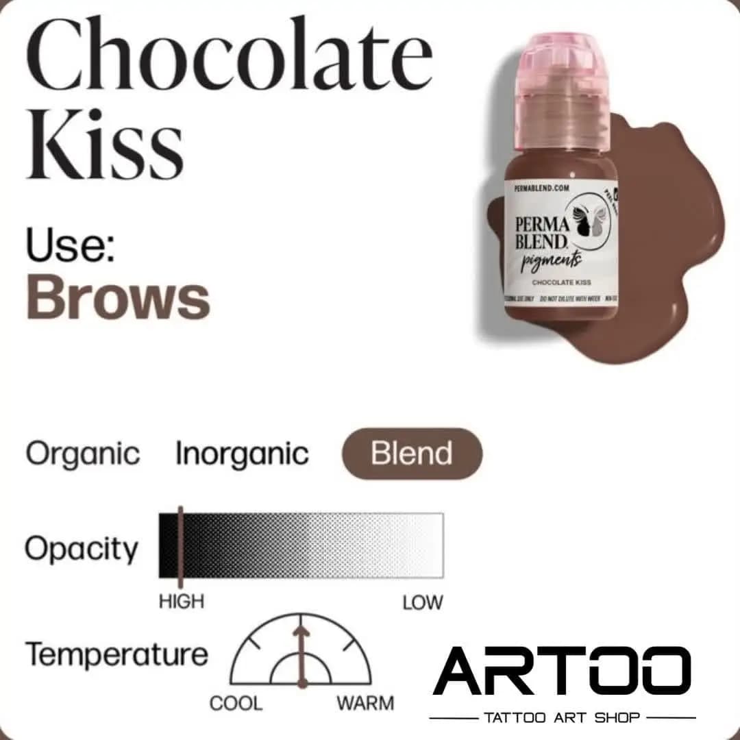 رنگ تتو چاکلت کیس | Chocolate Kiss پرمابلند — تصویر ۲