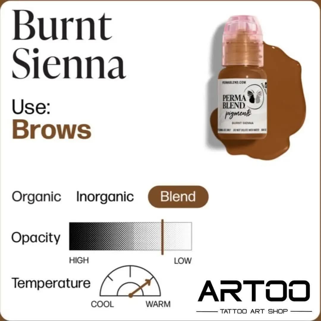 رنگ تتو برنت سینا | Burnt Sienna پرمابلند — تصویر ۳