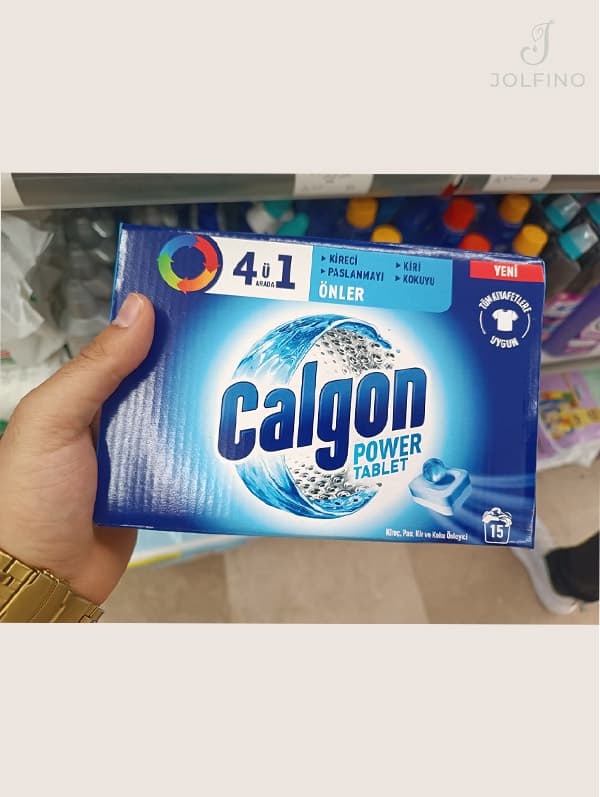 قرص جرم‌گیر ماشین لباسشویی کالگون (Calgon) مدل Power Tablet — تصویر ۲