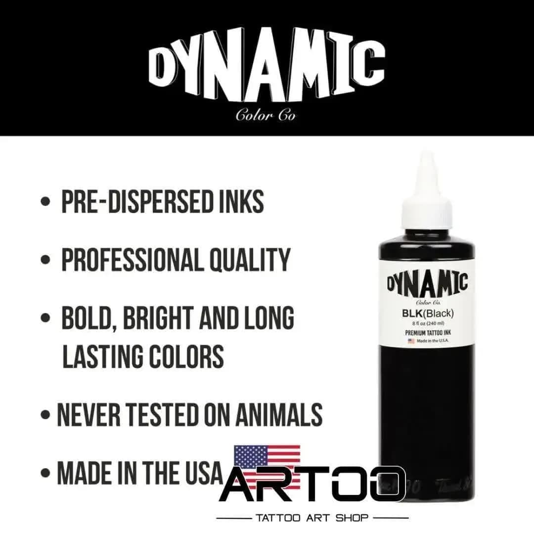 رنگ تتو داینامیک بلک DYNAMIC Black — تصویر ۵