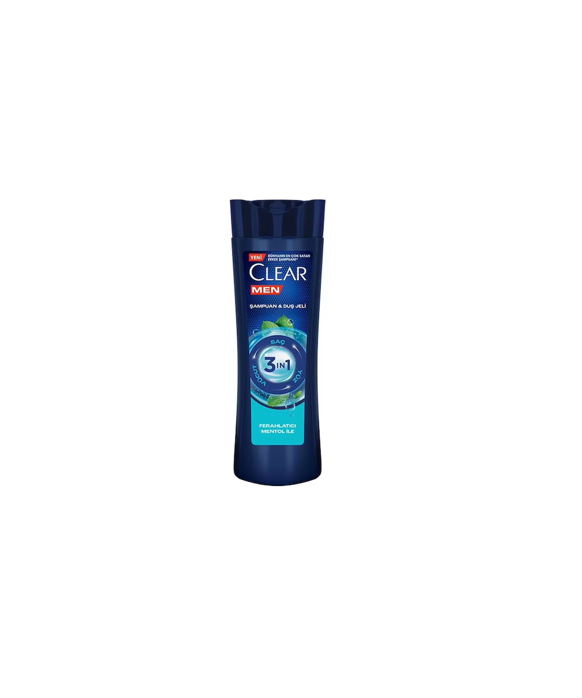 شامپو سر، صورت و بدن مردانه کلییر (Clear) مدل 3in1 عصاره منتول 350 میل — تصویر ۳