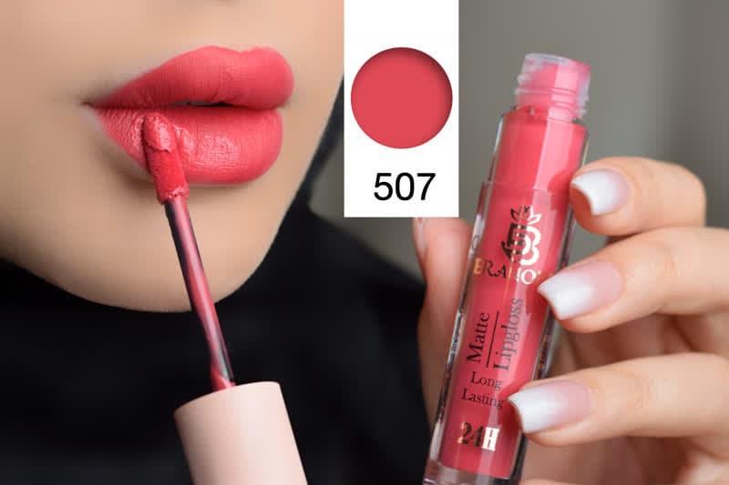 رژلب مایع برانوس کد 507 — تصویر ۲