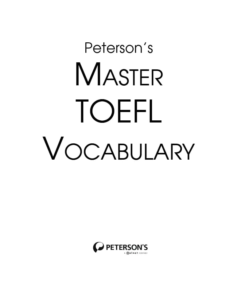 کتاب Master TOEFL Vocabulary (واژگان جامع تافل) نسخه انگلیسی PDF