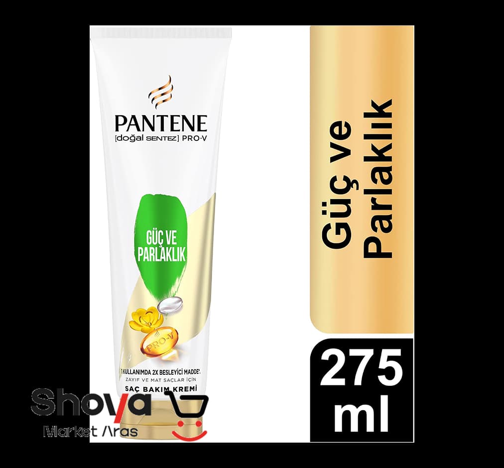 کرم مو پنتن Pantene مدل Güç ve Parlaklık مناسب موهای ضعیف و کدر حجم ۵۰۰ میلی‌لیتر — تصویر ۳