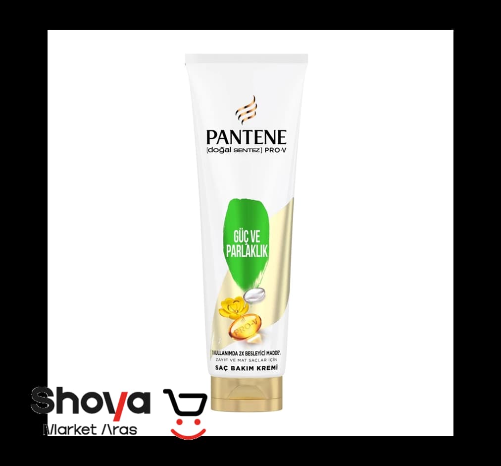 کرم مو پنتن Pantene مدل Güç ve Parlaklık مناسب موهای ضعیف و کدر حجم ۵۰۰ میلیلیتر