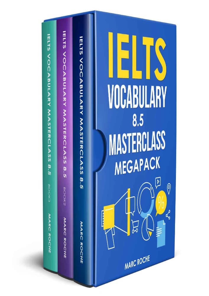 کتاب IELTS Vocabulary 8.5 Masterclass Megapack (مگاپک مسترکلاس واژگان آیلتس ۸.۵) نسخه انگلیسی PDF
