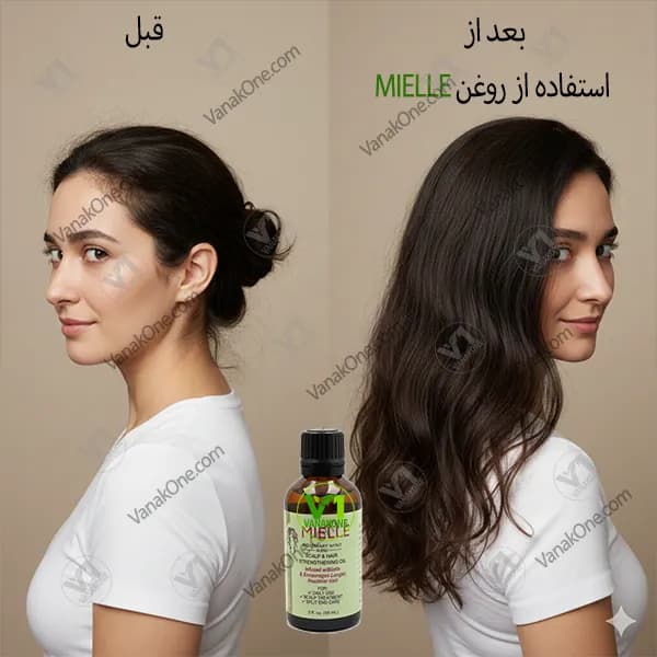 روغن تقویت‌کننده و ضد ریزش مو میلله Mielle | افزایش رشد و رویش مجدد 60 میل — تصویر ۴