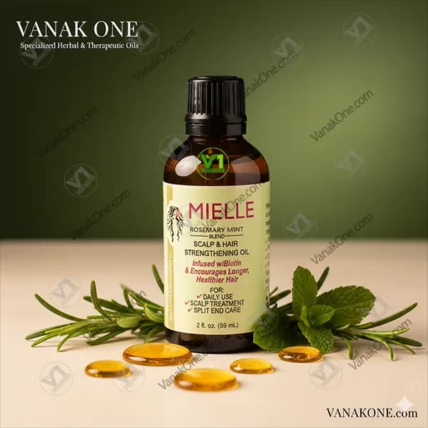 روغن تقویت‌کننده و ضد ریزش مو میلله Mielle | افزایش رشد و رویش مجدد 60 میل